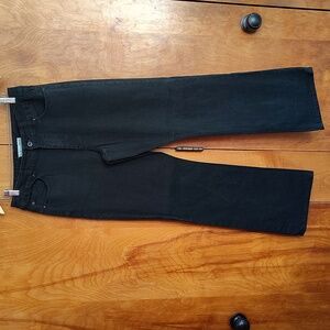 🖤 Chico's Size 1 (M/8) Charm RG Women's Black Straight Leg Jeans.